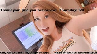 eatmygingersnapps - Private  [Chaturbate] dadbod shorthair cumfacial shoes