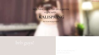 kalispring - Private  [Chaturbate] teenpussy cuminmouth cumslut