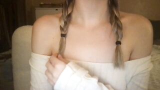 babycowgirl21 - [Video] dirty talk slim huge dildo shaved