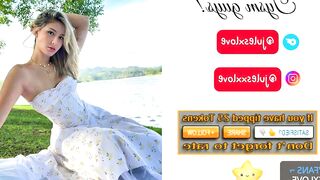 julesxdann - Live Chaturbate teasing tiny supermodel hentai