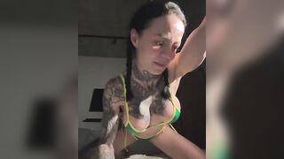 SkinnyLilly - My Stripchat Stream black-hair dildo-or-vibrator blowjob blowjob smoking
