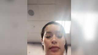 Risky_Workouts - Model Stripcam big-tits-brunettes big-nipples curvy-young hairy striptease-latin