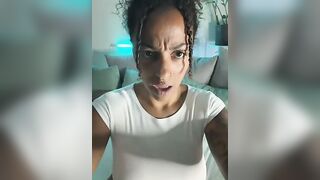 SweetPetiteNoir - Model Stripcam mixed nylon cuckold camel-toe spanking