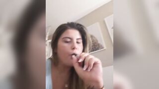 hiddensecretxx - Model Stripcam topless-white big-tits-brunettes big-nipples striptease european