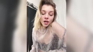 ValenciaShock - Model Stripcam twerk big-ass-doggy-style nylon dildo-or-vibrator topless