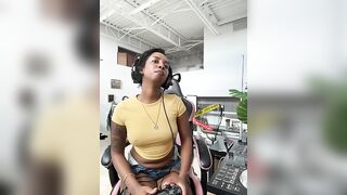 Your_Paris - My Model Stripcam hairy american striptease-ebony black-hair-young american