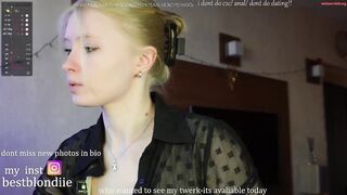 bestblondiiecb - Private  [Chaturbate] sexy broadcaster Lace stockings glamorous seducer feetshow